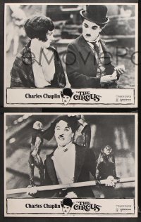 9g089 CIRCUS 8 LCs R1970 Charlie Chaplin slapstick classic, great images!