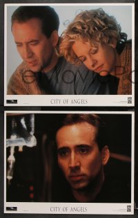 9g090 CITY OF ANGELS 8 LCs 1998 Nicolas Cage & Meg Ryan, Wim Wenders' Wings of Desire!