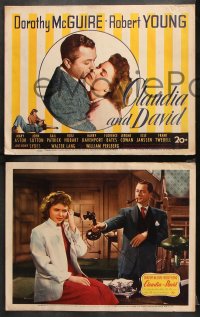 9g092 CLAUDIA & DAVID 8 LCs 1946 Mary Astor, Dorothy McGuire & Robert Young!