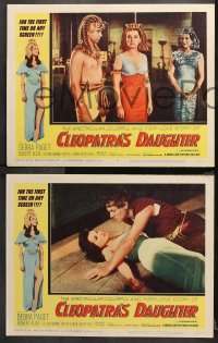 9g093 CLEOPATRA'S DAUGHTER 8 LCs 1963 Il Sepolcro dei re, great images of sexy Debra Paget!