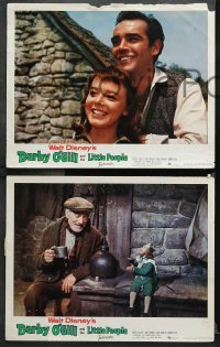 9g595 DARBY O'GILL & THE LITTLE PEOPLE 5 LCs 1959 Disney, Albert Sharpe, it's leprechaun magic!