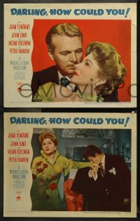 9g431 DARLING, HOW COULD YOU! 7 LCs 1951 Joan Fontaine, John Lund, from James M. Barrie play!