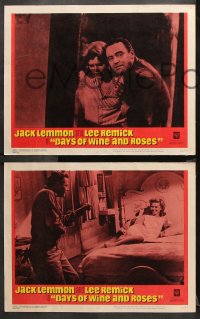 9g112 DAYS OF WINE & ROSES 8 LCs 1963 Blake Edwards, alcoholics Jack Lemmon & Lee Remick!