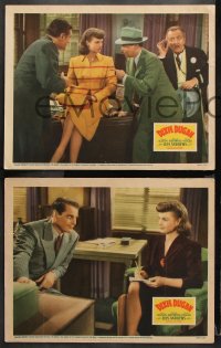 9g772 DIXIE DUGAN 3 LCs 1943 pretty secretary Lois Andrews in the title role, James Ellison!