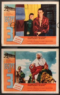 9g130 EGYPT BY 3 8 LCs 1953 Joseph Cotten, the first American picture filmed entirely in Egypt!