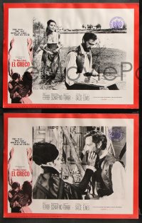 9g132 EL GRECO 8 LCs 1966 Mel Ferrer as The Man Called El Greco & Rosanna Schiaffino!