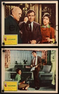 9g684 ESCAPADE 4 LCs 1957 John Mills, Yvonne Mitchell, Alastair Sim, English comedy!