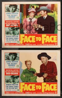 9g140 FACE TO FACE 8 LCs 1952 double-bill of Secret Sharer & Bride Comes to Yellow Sky!