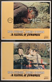 9g148 FISTFUL OF DYNAMITE 8 LCs 1972 Sergio Leone's Giu la testa, Rod Steiger & James Coburn!