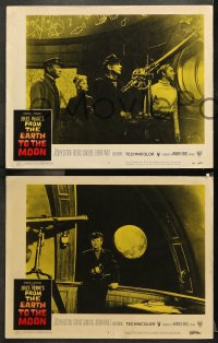 9g777 FROM THE EARTH TO THE MOON 3 LCs 1958 Jules Verne classic, Joseph Cotten, George Sanders!