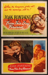 9g153 FROM THIS DAY FORWARD 8 LCs 1947 sexiest Joan Fontaine works days, Mark Stevens nights!
