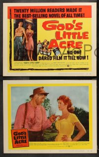 9g161 GOD'S LITTLE ACRE 8 LCs 1958 Aldo Ray, sexy Tina Louise, Jack Lord, Fay Spain, & Robert Ryan!