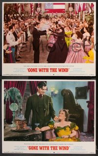 9g601 GONE WITH THE WIND 5 LCs R1968 Clark Gable, Vivien Leigh, Leslie Howard, all-time classic!
