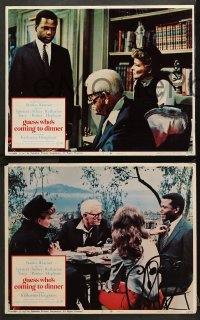 9g602 GUESS WHO'S COMING TO DINNER 5 LCs 1967 Sidney Poitier, Spencer Tracy, Katharine Hepburn!
