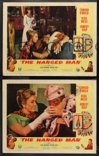9g170 HANGED MAN 8 LCs 1965 Don Siegel, Robert Culp, wild clown artwork in border!