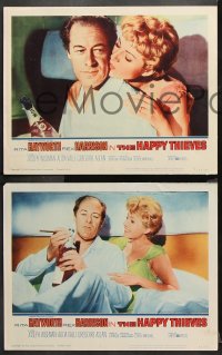 9g532 HAPPY THIEVES 6 LCs 1962 great images of Rita Hayworth & Rex Harrison, Joseph Wiseman!