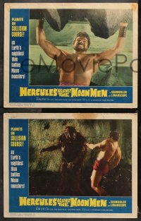 9g783 HERCULES AGAINST THE MOON MEN 3 LCs 1965 Earth's mightiest man Sergio Ciani vs monsters!