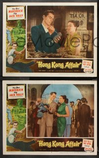 9g177 HONG KONG AFFAIR 8 LCs 1958 cool images of Jack Kelly and gorgeous May Wynn, Richard Loo!