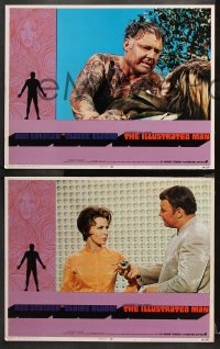 9g184 ILLUSTRATED MAN 8 LCs 1969 Ray Bradbury, naked tattooed Rod Steiger, Claire Bloom!