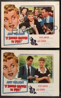 9g199 IT SHOULD HAPPEN TO YOU 8 LCs 1954 Jack Lemmon doesn't understand why Judy Holliday wants fame