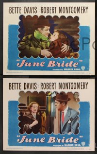 9g695 JUNE BRIDE 4 LCs 1948 Bette Davis & Robert Montgomery, pretty Betty Lynn, Fay Bainter!