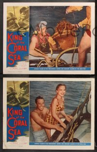 9g208 KING OF THE CORAL SEA 8 LCs 1956 scuba divers Chips Rafferty & Ilma Adey in Australia!