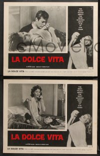 9g608 LA DOLCE VITA 5 LCs 1961 Federico Fellini, Marcello Mastroianni, Anita Ekberg, Anouk Aimee!