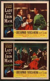 9g447 LADY IN THE IRON MASK 7 LCs 1952 Louis Hayward, Patricia Medina, Three Musketeers!