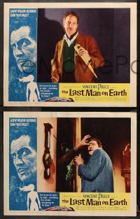 9g212 LAST MAN ON EARTH 8 int'l LCs 1964 AIP, Vincent Price in Richard Matheson's I Am Legend!