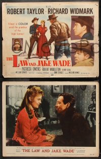 9g215 LAW & JAKE WADE 8 LCs 1958 Robert Taylor, Richard Widmark & Patricia Owens, John Sturges!