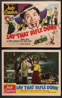 9g217 LAY THAT RIFLE DOWN 8 LCs 1955 great images of wacky Judy Canova and top hillbilly cast!