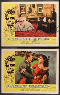 9g218 LEOPARD 8 LCs 1964 Luchino Visconti's Il Gattopardo, Burt Lancaster, Alain Delon, Cardinale!