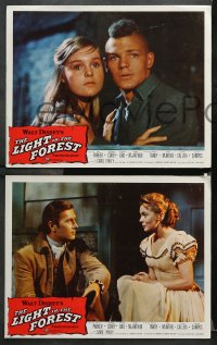 9g449 LIGHT IN THE FOREST 7 LCs 1958 Disney, Fess Parker, images of James MacArthur!