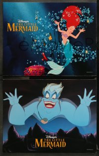 9g546 LITTLE MERMAID 6 LCs R1998 great images of Ariel & cast, Disney underwater cartoon!