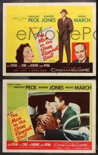 9g234 MAN IN THE GRAY FLANNEL SUIT 8 LCs 1956 Gregory Peck with Jennifer Jones & Fredric March!