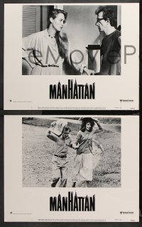 9g798 MANHATTAN 3 LCs 1979 great images of Woody Allen & Diane Keaton!