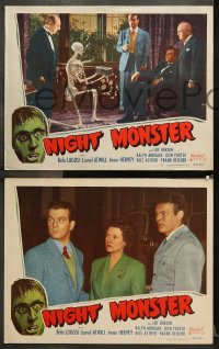 9g616 NIGHT MONSTER 5 LCs R1949 Irene Hervey & Leif Erickson in Universal mystery horror!