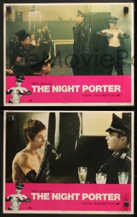 9g264 NIGHT PORTER 8 LCs 1975 Cavani's Il Portiere di notte, Dirk Bogarde, Charlotte Rampling!