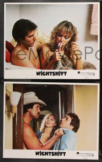 9g265 NIGHT SHIFT 8 LCs 1982 great images of Michael Keaton, Henry Winkler, Shelley Long!
