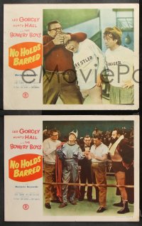 9g617 NO HOLDS BARRED 5 LCs 1952 Leo Gorcey, Huntz Hall & the Bowery Boys with real wrestlers!