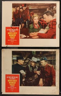 9g269 NORTH WEST MOUNTED POLICE 8 LCs R1958 Cecil B. DeMille, Gary Cooper, Madeleine Carroll