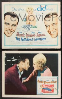 9g270 NOTORIOUS LANDLADY 8 LCs 1962 great images of sexy Kim Novak, Jack Lemmon & Fred Astaire!