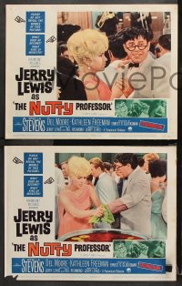 9g271 NUTTY PROFESSOR 8 LCs 1963 wacky scientist Jerry Lewis, sexy Stella Stevens in border!