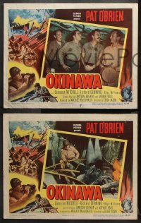 9g272 OKINAWA 8 LCs 1952 Pat O'Brien & Cameron Mitchell in World War II Japan!