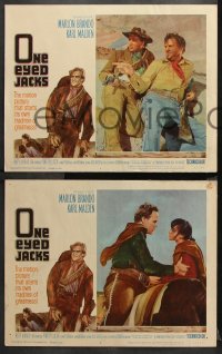 9g274 ONE EYED JACKS 8 LCs 1961 star & director Marlon Brando, Karl Malden & Jurado!