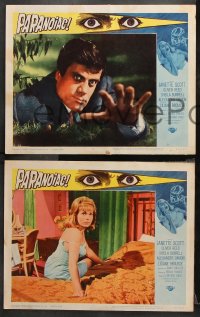 9g279 PARANOIAC 8 LCs 1963 Oliver Reed, Janette Scott, Freddie Francis English Hammer horror!