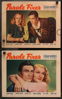 9g280 PAROLE FIXER 8 LCs 1940 J. Edgar Hoover story, pretty Virginia Dale, Henry, Quinn, complete!