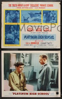 9g290 PLATINUM HIGH SCHOOL 8 LCs 1960 Mickey Rooney, Terry Moore, Dan Duryea, Yvette Mimieux!
