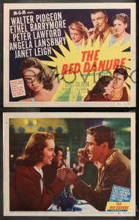 9g307 RED DANUBE 8 LCs 1949 Janet Leigh, Angela Lansbury, Walter Pidgeon, Peter Lawford
