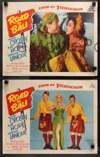 9g471 ROAD TO BALI 7 LCs 1952 Bing Crosby, Bob Hope & sexy Dorothy Lamour with wacky fake gorilla!